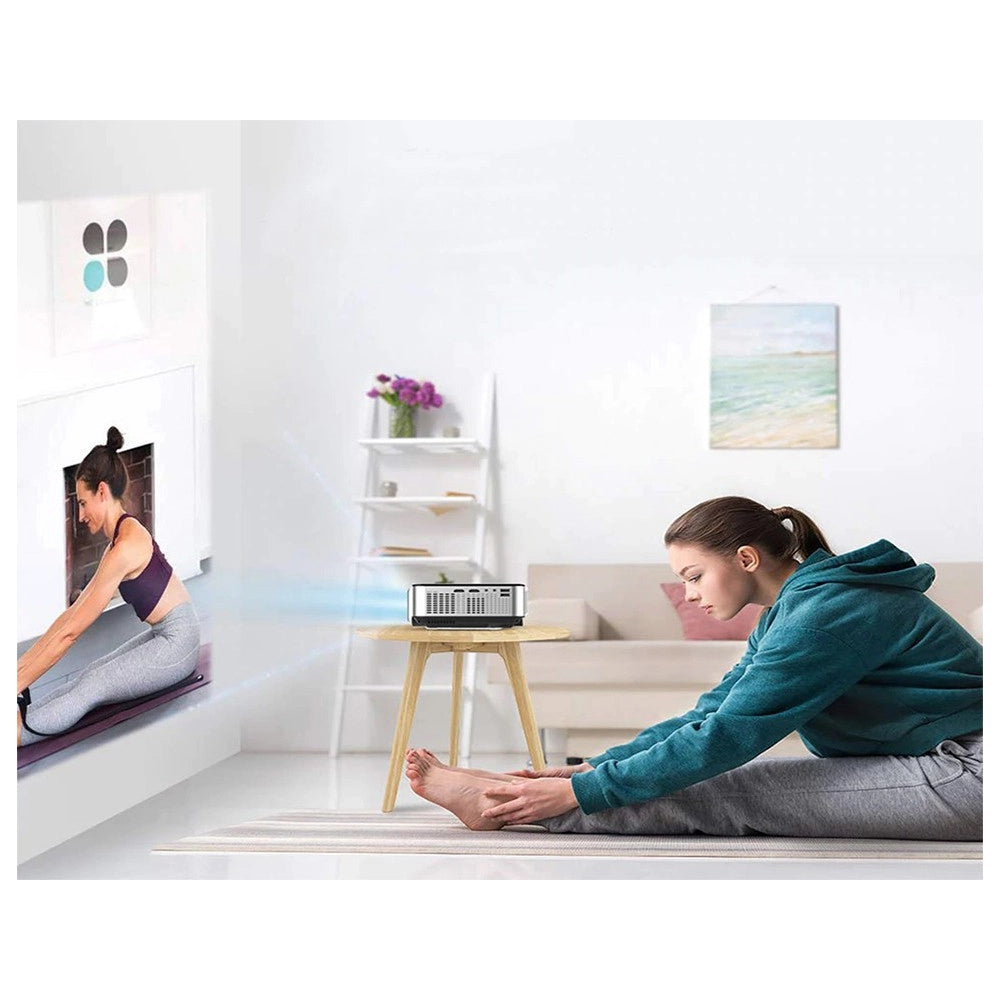 Trade Shop - Mini Video Proiettore Led Full Ultra Hd Home Cinema Wifi Android 11.0 Ab-r36 -