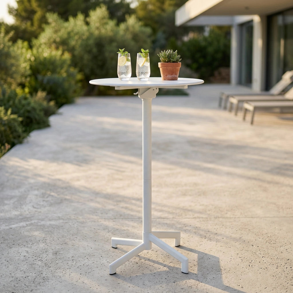 Tavolo Alto Rotondo da Giardino cm 60 - STU