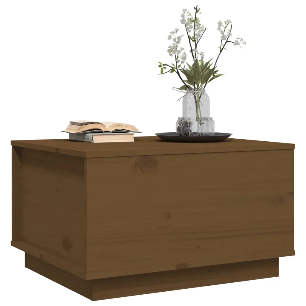 Tavolino da Salotto ambra 60x50x35 cm in Legno Massello di Pino 813418