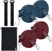 Set di Cordoni Bungee Duraturo Per Camping e Ciclismo - Multifunzionale e Flessibile – Adatto per Auto e Piscine – Incluso Clip Zeila Robusto.