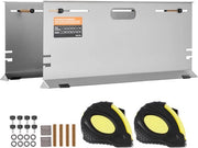 Wiel uitlijning 2-pak, piastrelle in acciaio inossidabile per misurazioni angolari precise, comprensivo di 4 stanghe di calibrazione, guance magnetiche, strumenti di misura e tabella di conversione.