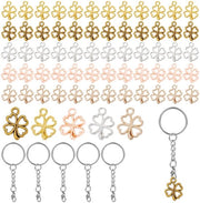 Set di appesi per chiavi in acciaio resistente da 105 pezzi - 5 colori - 1,2 cm - per DIY accessori personalizzati
