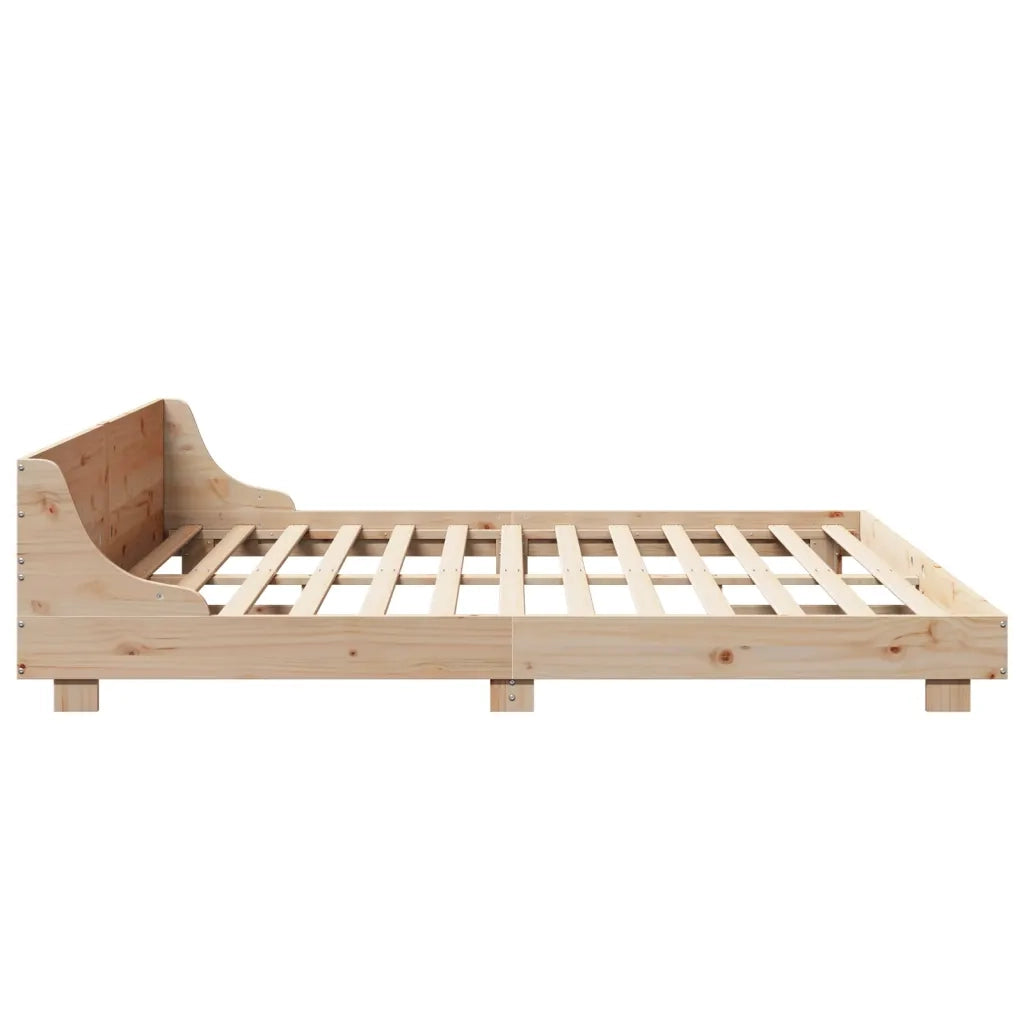 Letto senza Materasso 180x200 cm in Legno Massello di Pino