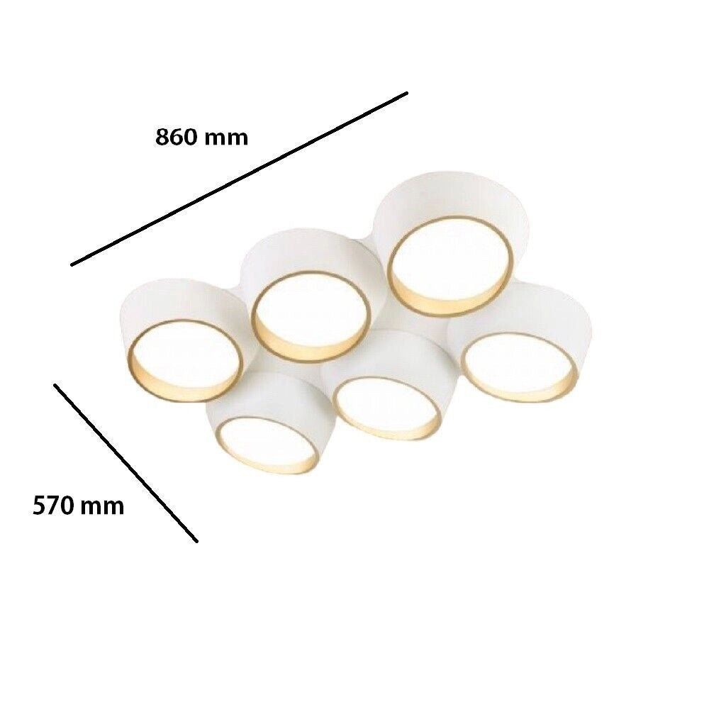 Lampadario a plafoniera moderno con illuminazione a led da 120w luce calda 3000K per soffitto 9600 lumen