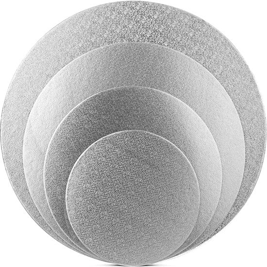 Piatti da torta 15 cm - 20 cm - 25 cm - 30 cm color argento - tavola da torta
