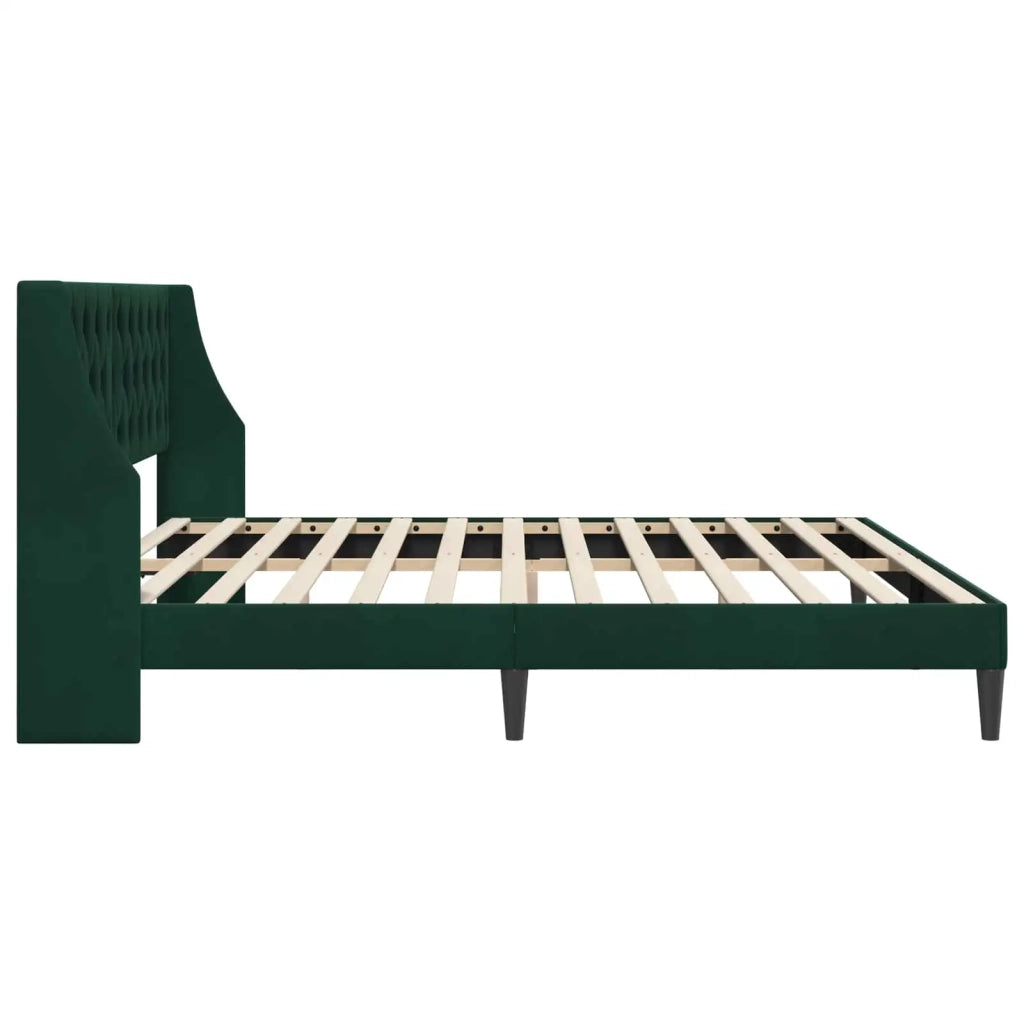 Struttura del letto Verde Scuro 180 x 200 cm Velluto 42027444