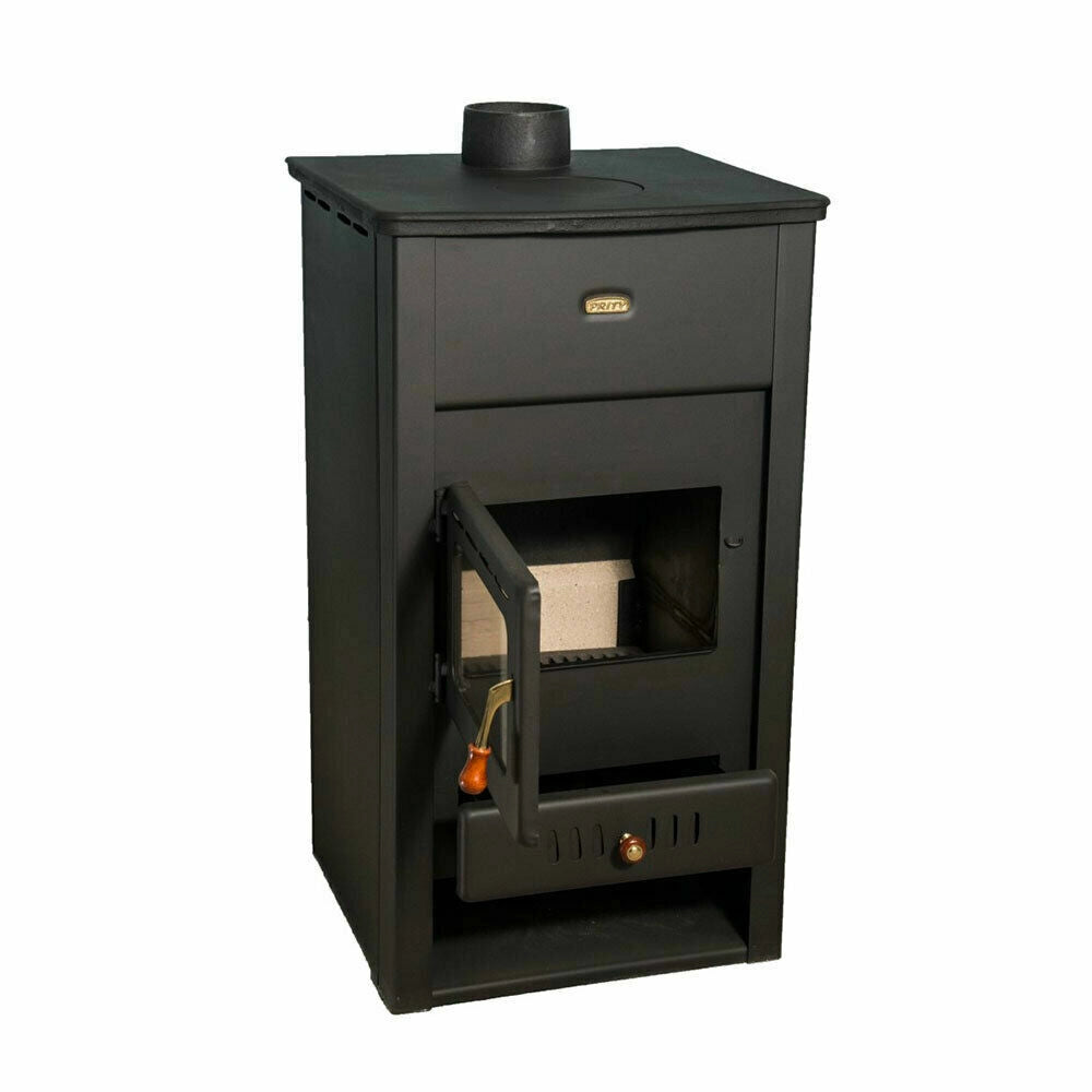 Stufa A Legna Camino Combustibile Solido recinzione in ghisa Prity K2CP 10 kw