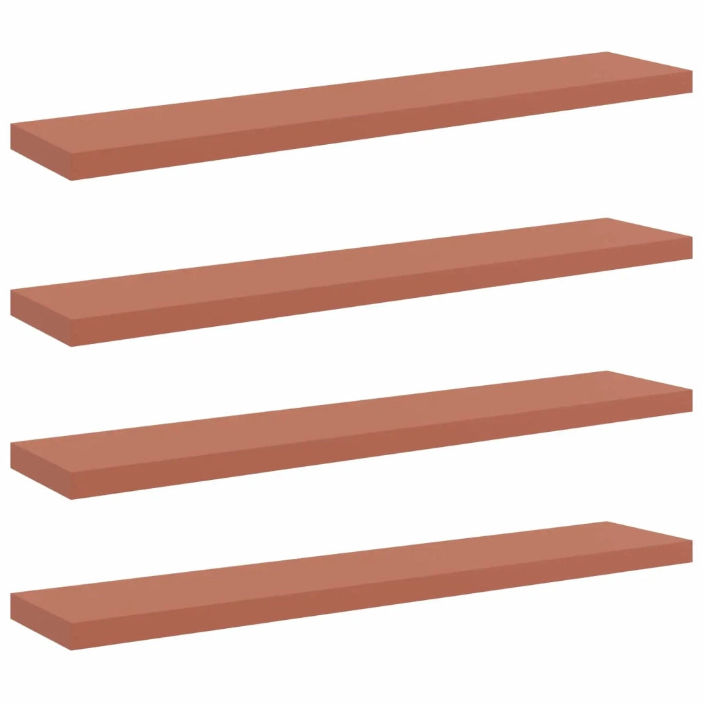 Scaffale da parete 4 pcs Rosso 120 x 23,5 x 4 cm 42019937