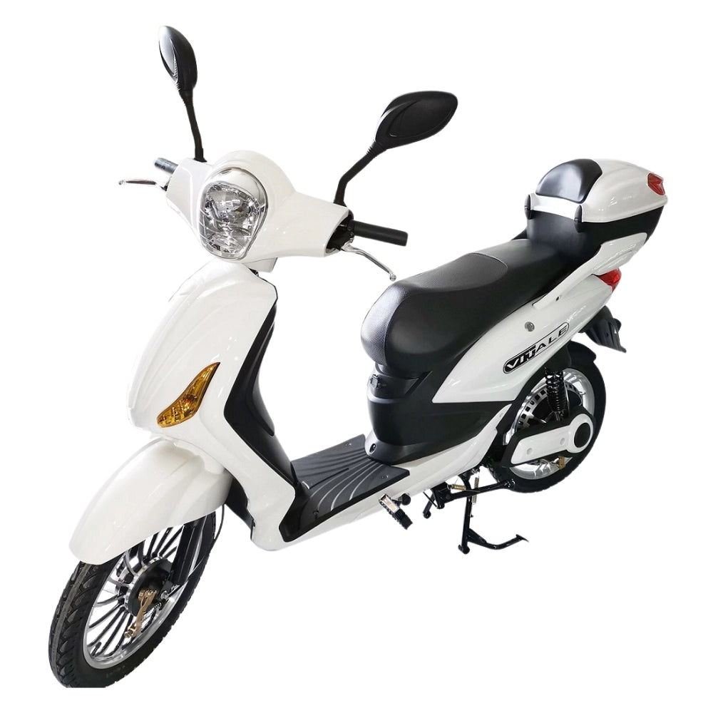 Bici Elettrica Scooter Velocipede Vitale NJT-007 250W  20Ah 48V Batteria a Grafene-Bianco