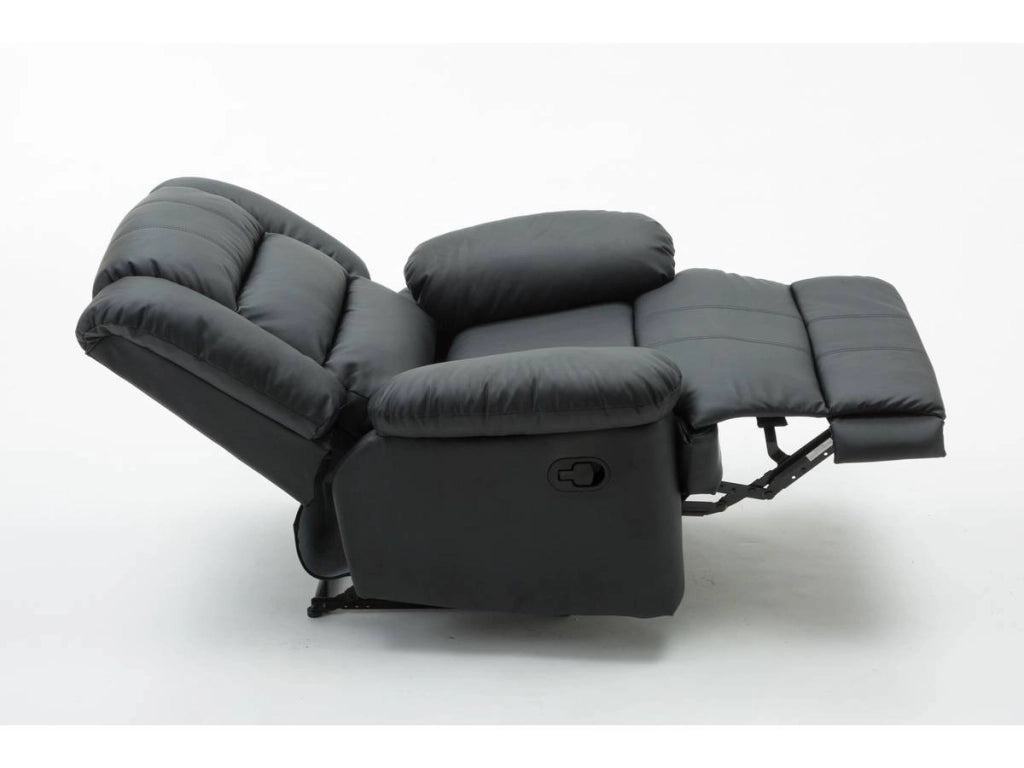 Poltrona relax "Buckingham" - Nera