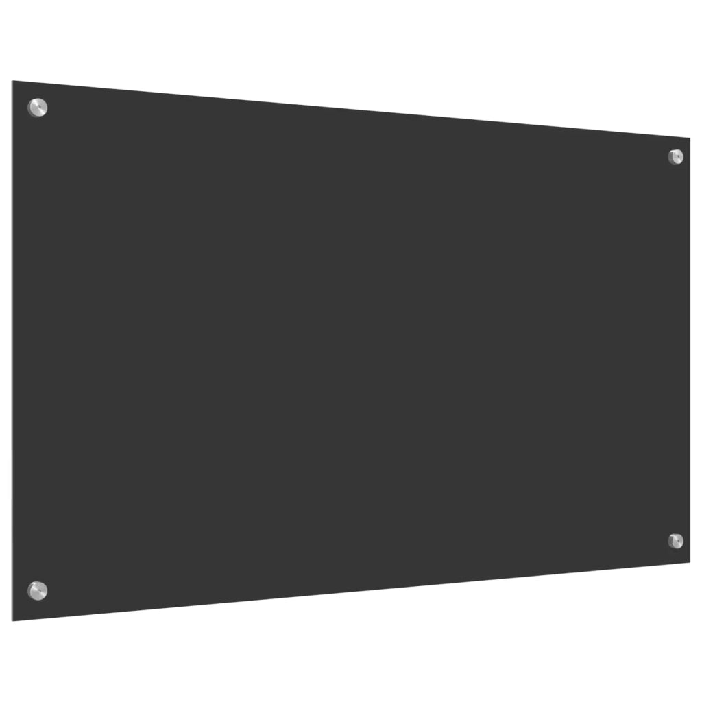 Schienale da cucina Grigio scuro 100 x 60 cm vetro temperato CFW8860078
