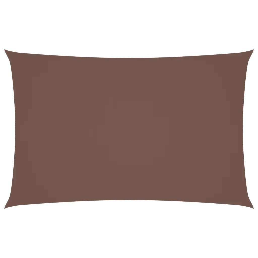 Parasole a Vela Oxford Rettangolare 2x5 m Marrone