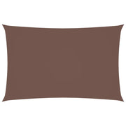 Parasole a Vela Oxford Rettangolare 2x5 m Marrone
