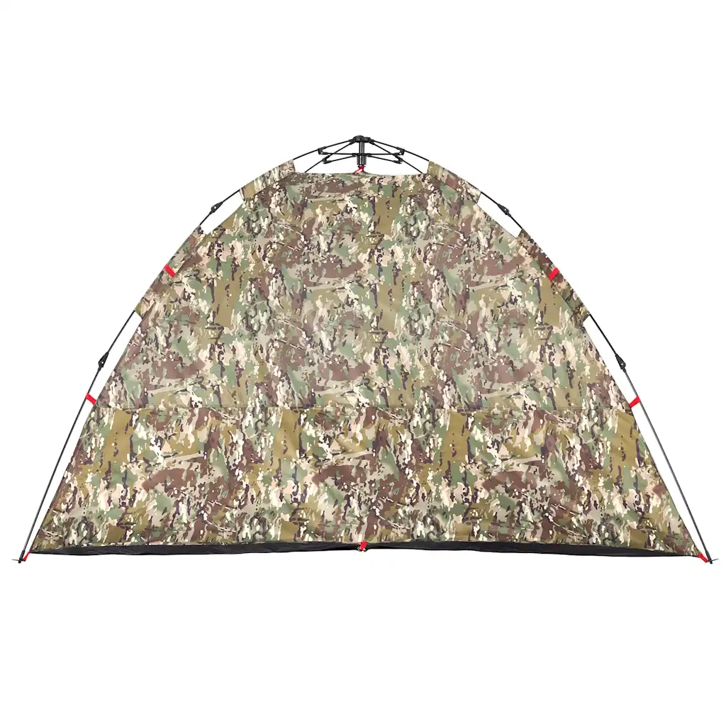 Tenda da Pesca 4 Persone-Tenda da campeggio Mimetica a Rilascio Rapido 293088