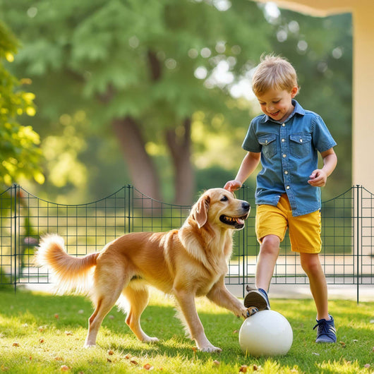 Recinzione giardino, set con 5 elementi verdi con bordo curvo, recinzione in rete metallica 770 x 8 x 640 mm, recinto a innesto di facile montaggio