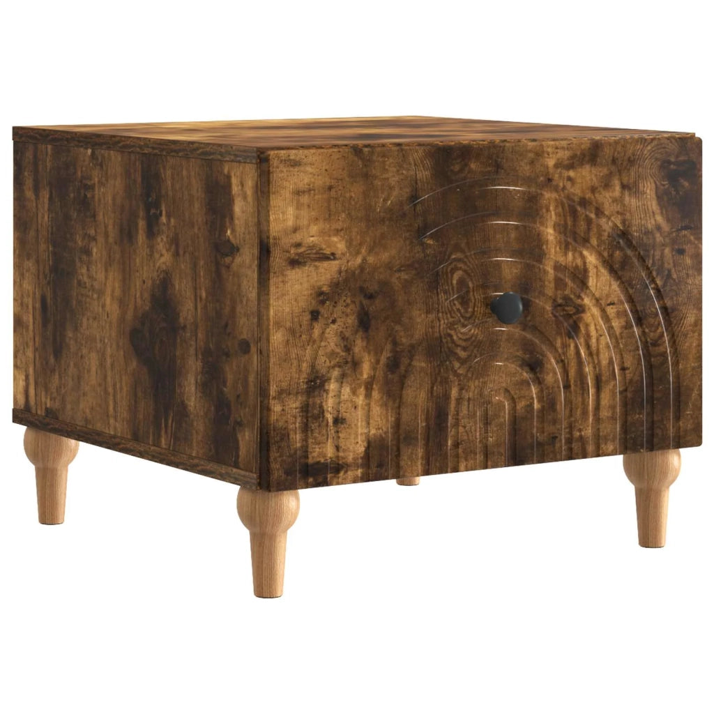Tavolino da salotto con cassetto Rovere Fumo 49 x 50 x 40 cm 894280