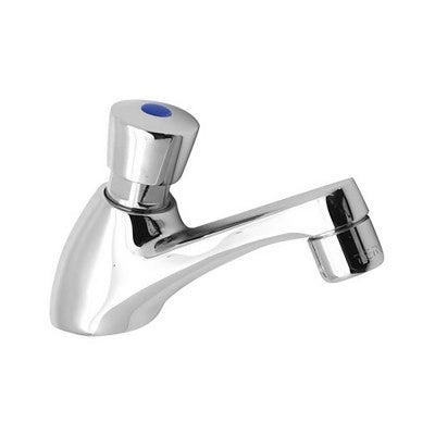 Rubinetto lavabo temporizzato a pulsante MCM ottone cromo
