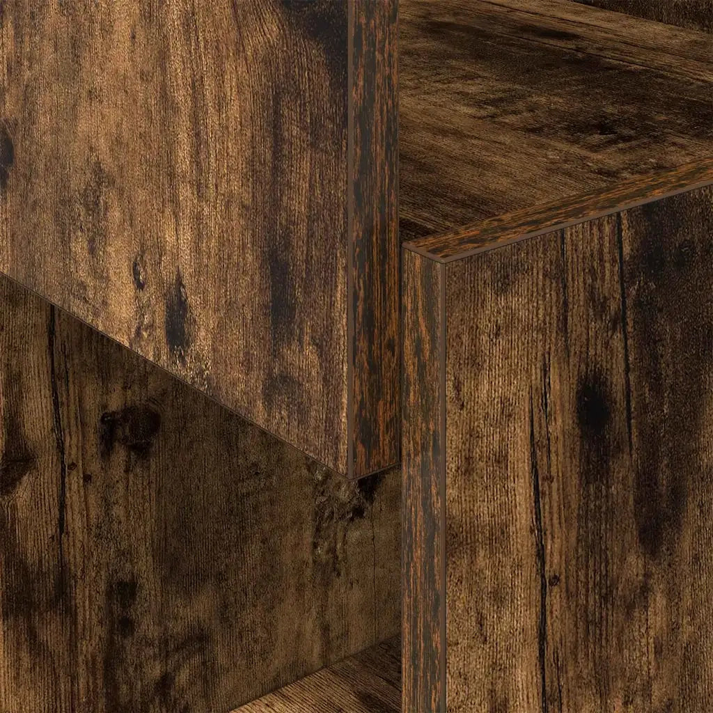 Mobile angolare 30,5x30x95cm Legno ingegnerizzato Rovere fumé 889833