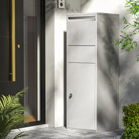 Cassetta postale portapacchi silver per pacchi medi e piccoli Parcel box