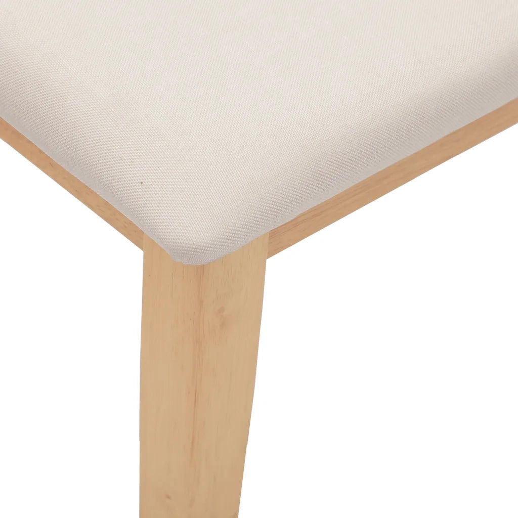 vidaXL Panca 90 cm in Legno Massello di Hevea