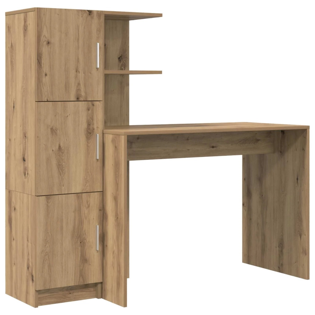 Scrivania | Tavolo da Ufficio 2 pz Rovere artigianale