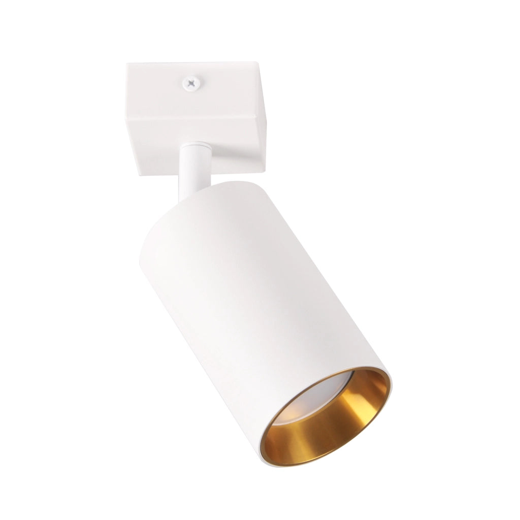 Lampada parete/soffitto 1xGU10 bianca oro Maribel Polux