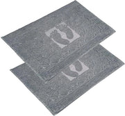 Set di asciugamani per doccia 2 pezzi, asciugamano di doccia, asciugamano di doccia lavabile e asciugamano per doccia, 600 g/m² & 100% cotone, assorbente & veloce asciugatura, 50 x 70 antracite