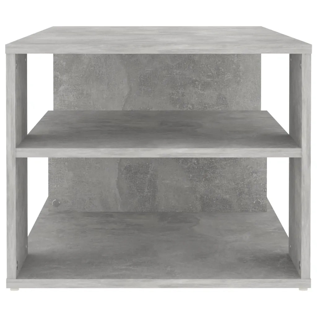 Tavolino Salotto Grigio Cemento 100x50x40 cm Legno Multistrato 806925