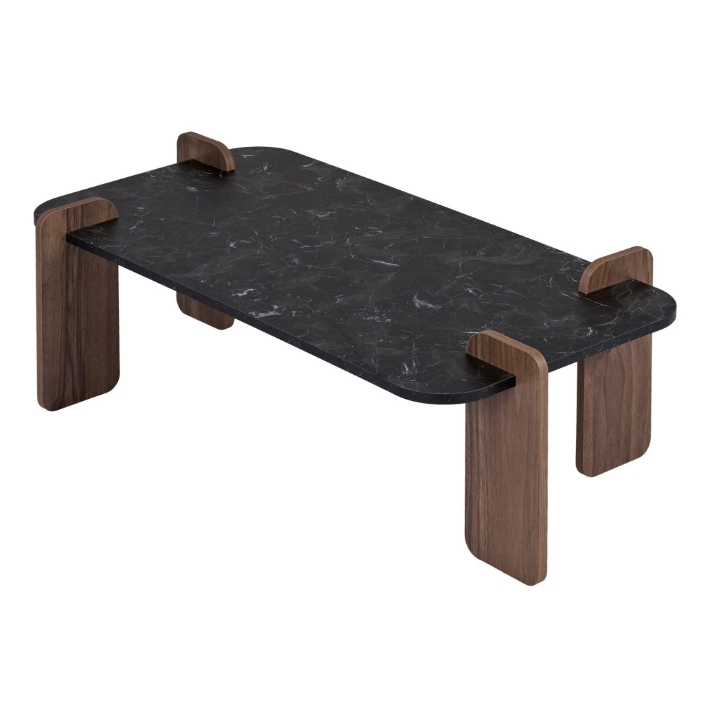 Tavolino in legno "Renard" - 120 x 60 x 35 cm - Nero