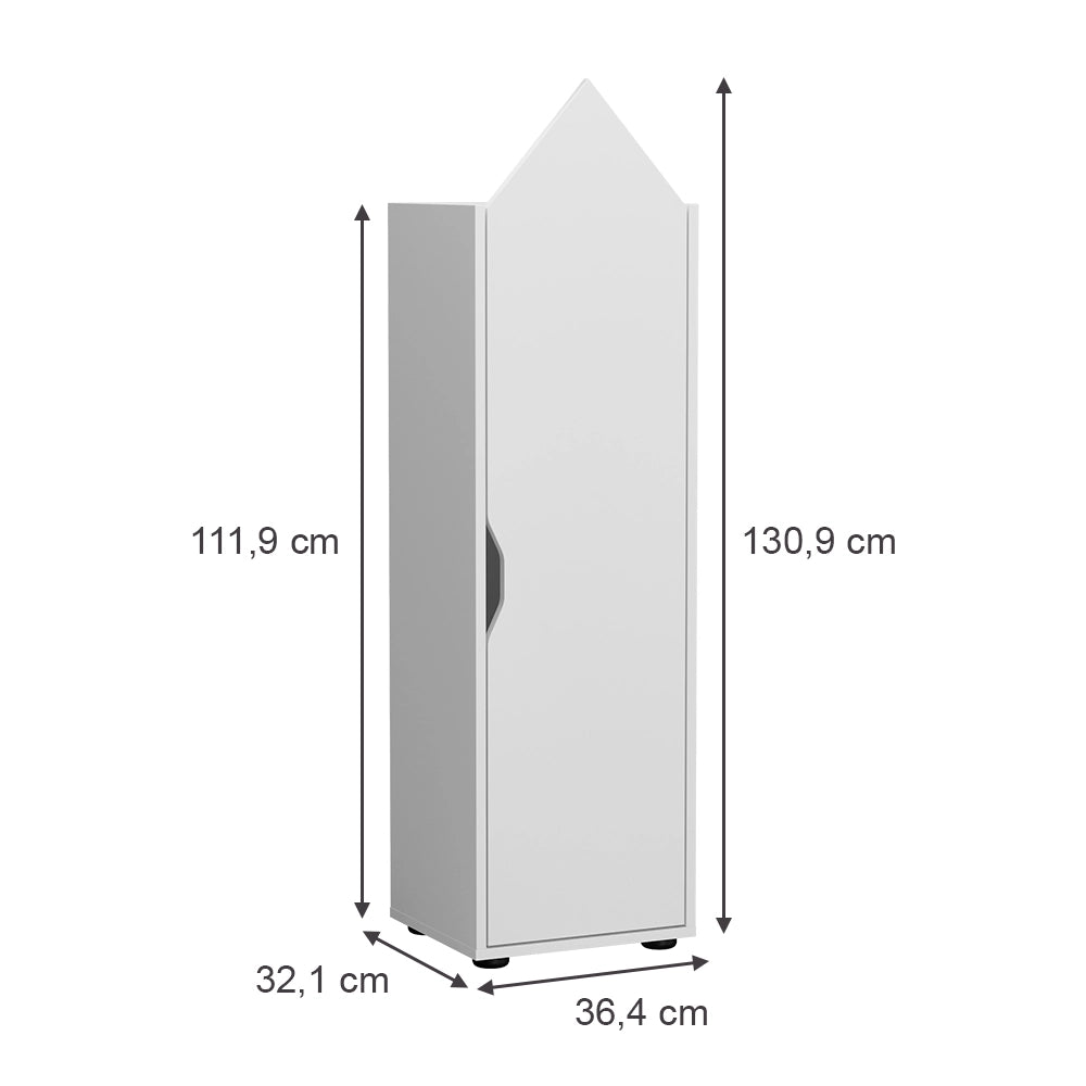 Vicco Libreria bambini Bianco 36.4 x 130.9 cm