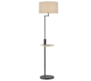Lampada Piantana 6W Snodo Ricarica USB Smartphone Nera Claas GD Trio