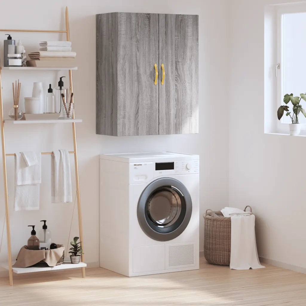 Armadietto a Muro | Mobile a Parete Grigio Sonoma 69,5x34x90 cm