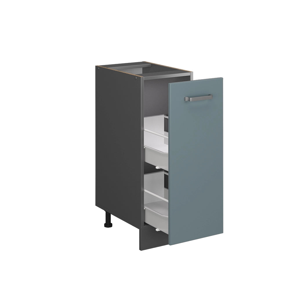 Armadio cucina dispensa alto R-Line Grigio-blu/Antracite 30 cm senza piano di lavoro Vicco