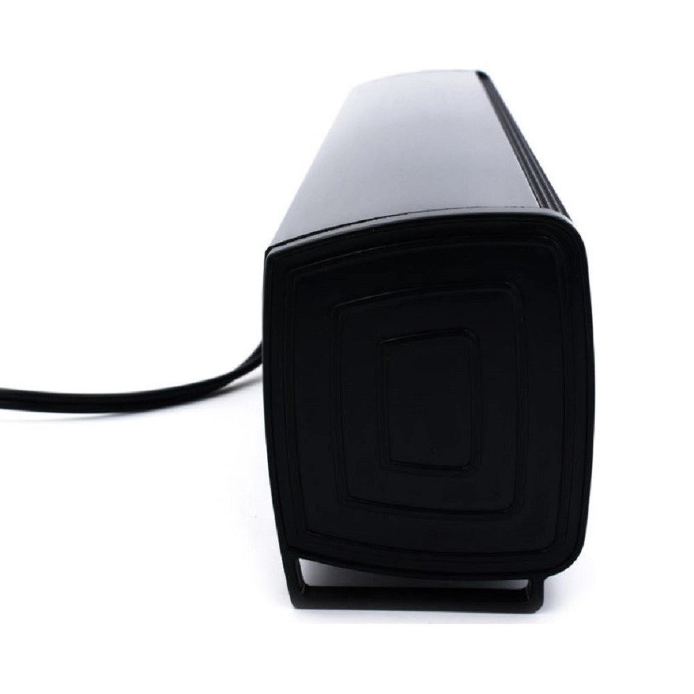 Trade Shop - Altoparlanti Q-t125 Speaker Soundbar Per Pc Potenziamento Bassi E Led Alla Base -