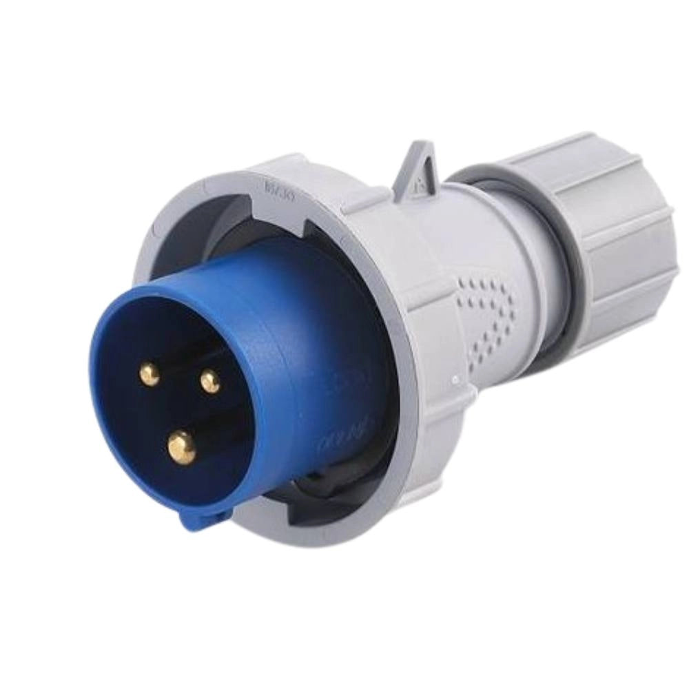 Spina industriale ecova 30509 32a 230v 2p+t ip67 per uso professionale