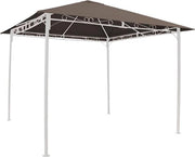 Tetto universale sostituibile 293 x 293 cm polyester marrone - impermeabile - protezione UV marrone