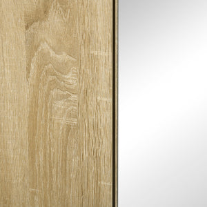 Pensile da Bagno con Specchio 60x15x60 cm in Truciolato Legno Naturale