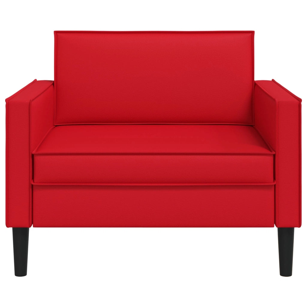 Poltrona XL Rosso Similpelle 42043522