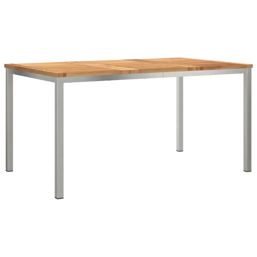 Set da Pranzo per Giardino 5 pcs Marrone Legno di teak solido 3334831