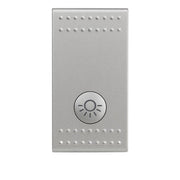 Copritasto 1 modulo grigio con simbolo luce bticino livinglight tech