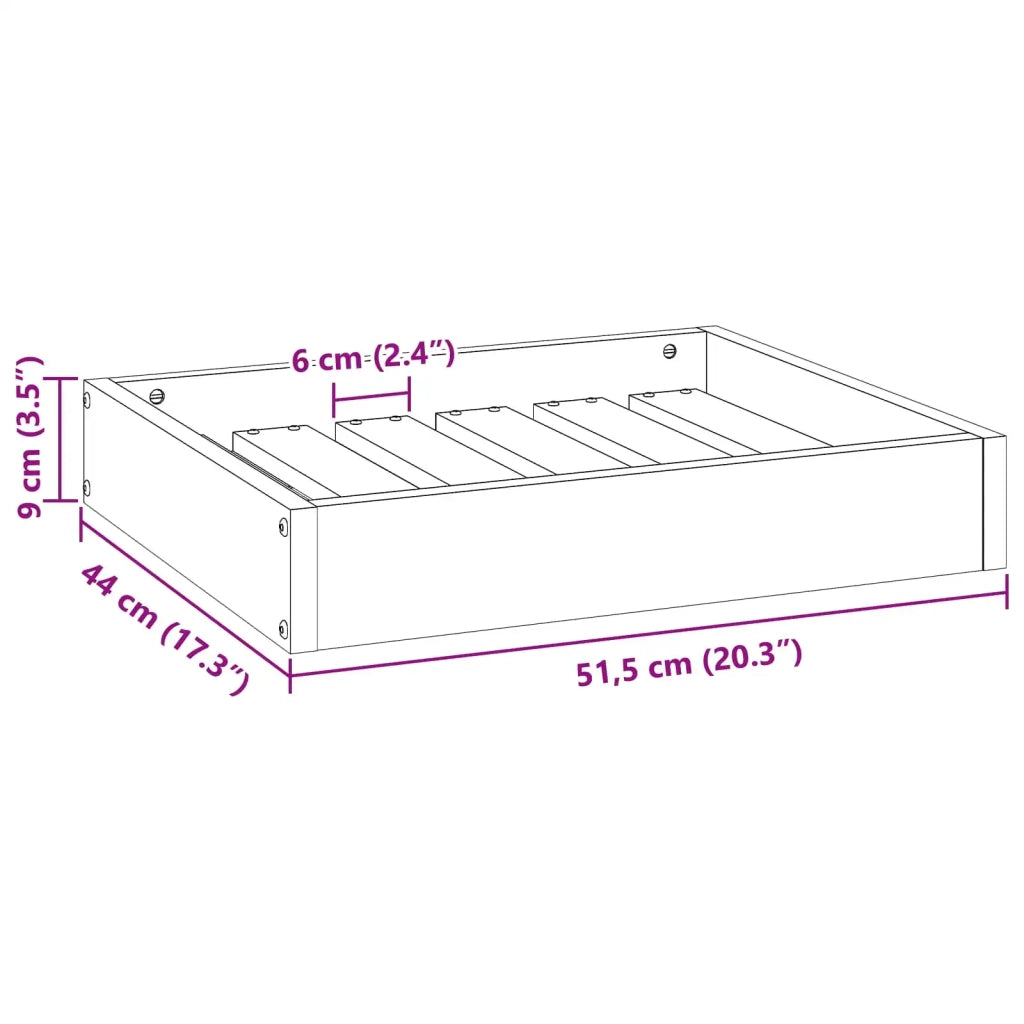 Letto per Cani Marrone cerato 51,5 x 44 x 9 cm CFW9584604