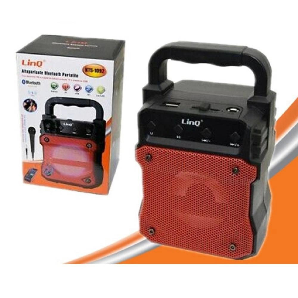 Trade Shop - Altoparlante Speaker Cassa Bluetooth Radio Fm Lettore Tf Usb Portatile Kts-1092 -