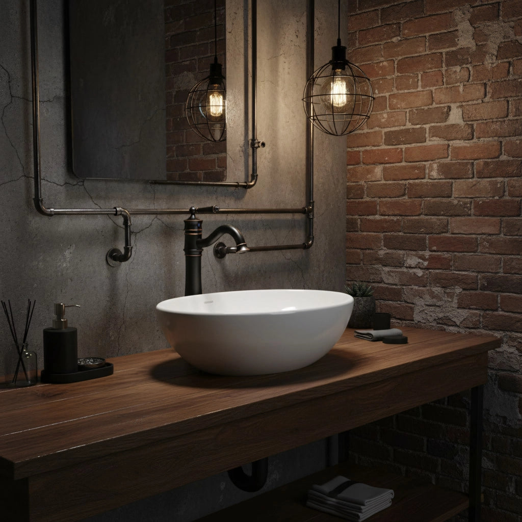 Rubinetto Da Lavabo Rea Vintage Old Black High