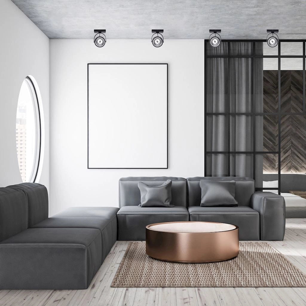 Faretto da soffitto Milagro LUGAR nero GU10 35W orientabile