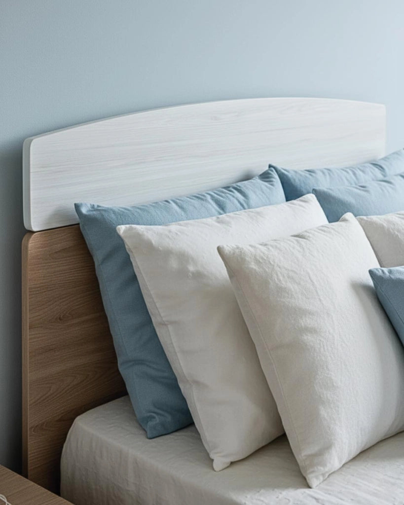 Letto Smile con fascioni e pediera - Letto singolo 127 x 197 - Struttura Virginia e bianco - Rete e materasso esclusi_
