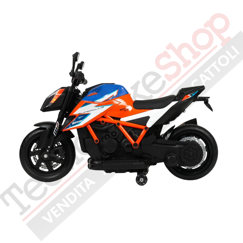 Moto KTM Super Duke 1290 12V per Bambini con Licenza Ufficiale-Arancione