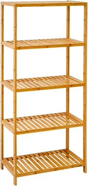 Scaffale in legno - 60 cm Largo - Scaffale in bambù per bagno, cucina e ingresso