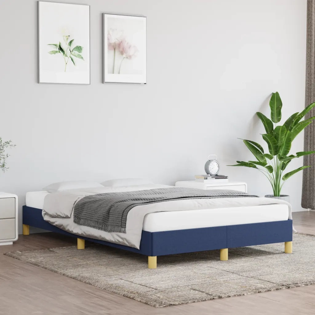 Giroletto senza Materasso Blu 120x190 cm in Tessuto 379495