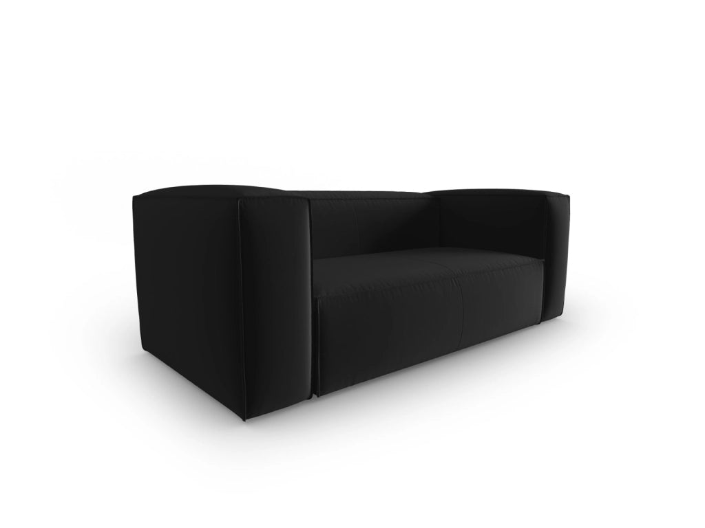 Cosmopolitan Design - Divano "Mackay" 2 posti in velluto nero 