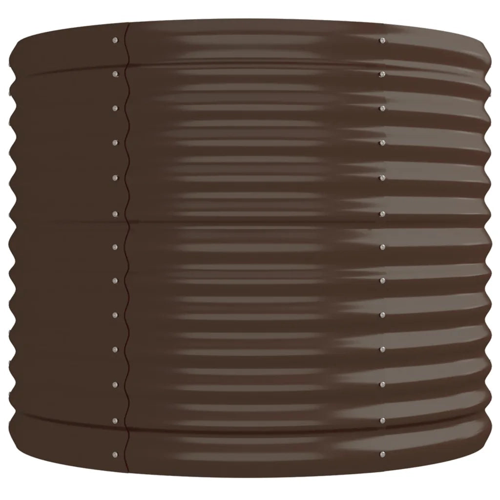 Vaso Giardino Acciaio Verniciato a Polvere 224x80x68 cm Marrone cod mxl 45940
